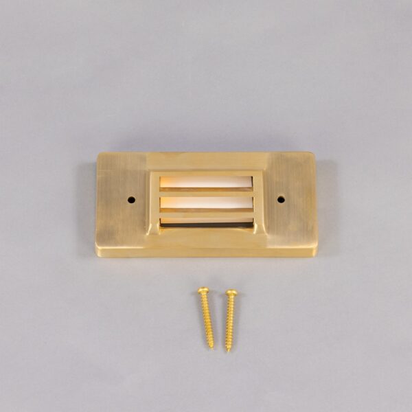 Calvi Small Brass Grill Wall Light Rated IP65 Bulkhead Wall Lights Industrial & Nautical Lighting