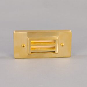 Calvi Small Brass Grill Wall Light Rated IP65 Bulkhead Lights Fisherman's Lights UK