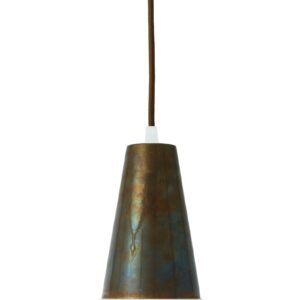 Malabo White And Antique Brass Pendant Industrial Pendant Lights Industrial & Nautical Lighting