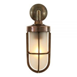 Cladach Brass Well Glass Outdoor Wall Light IP65 Industrial Wall Lights Industrial & Nautical Lighting
