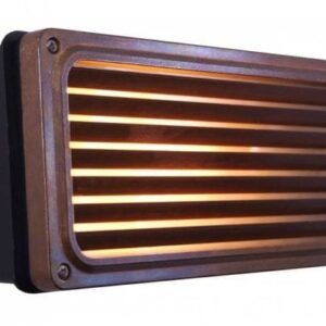 Recessed Grill Outdoor Wall Light IP54 | Agher Bulkhead Lights Fisherman's Lights UK