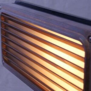 Recessed Grill Outdoor Wall Light IP54 | Agher Bulkhead Lights Fisherman's Lights UK