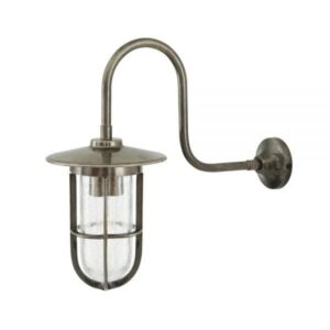 Fabo Swan Neck Well Glass Wall Light IP65 Industrial Wall Lights Fisherman's Lights UK