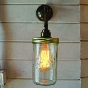Jam Jar Wall Light Industrial Wall Lights Fisherman's Lights UK