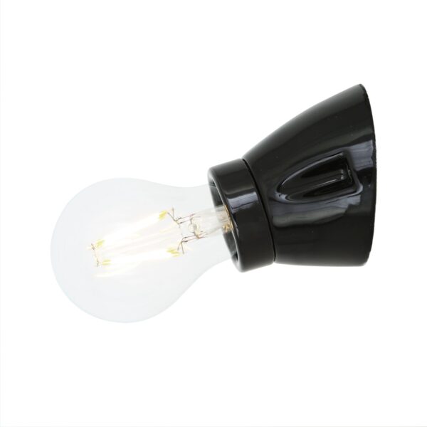 Baltimore Ceramic Flush Wall Light Industrial Wall Lights Industrial & Nautical Lighting