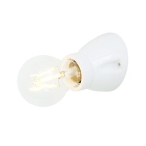 Baltimore Ceramic Flush Wall Light Industrial Wall Lights Fisherman's Lights UK
