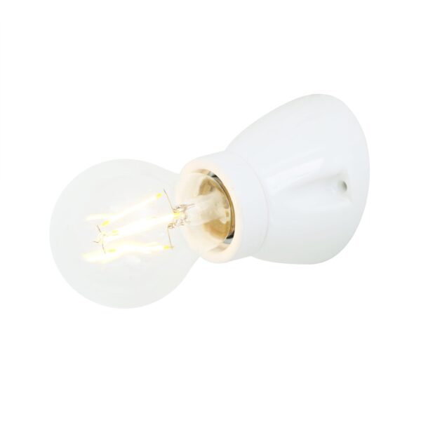 Baltimore Ceramic Flush Wall Light Industrial Wall Lights Industrial & Nautical Lighting