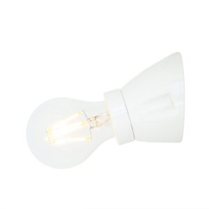 Baltimore Ceramic Flush Wall Light Industrial Wall Lights Fisherman's Lights UK