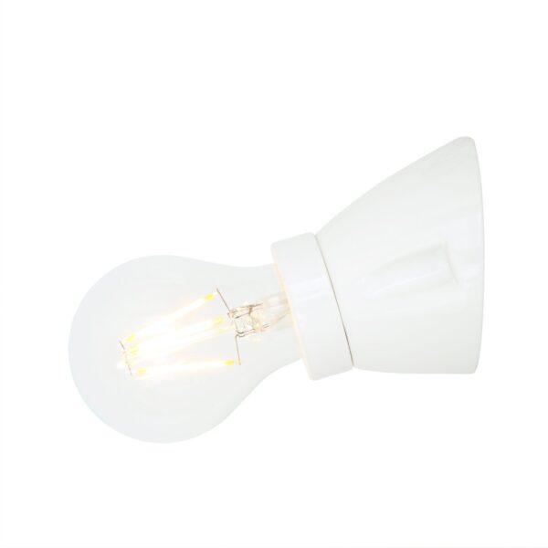 Baltimore Ceramic Flush Wall Light Industrial Wall Lights Industrial & Nautical Lighting