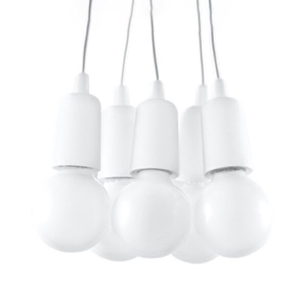 Pendant Lamp Diego 5 White Uncategorized Fisherman's Lights UK
