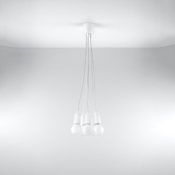 Pendant Lamp Diego 5 White Uncategorized Fisherman's Lights UK