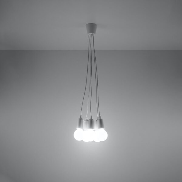 Pendant Lamp Diego 5 White Uncategorized Fisherman's Lights UK