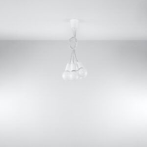 Pendant Lamp Diego 5 White Uncategorized Fisherman's Lights UK