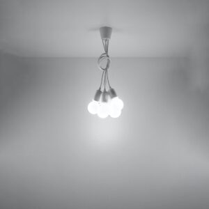 Pendant Lamp Diego 5 White Uncategorized Fisherman's Lights UK