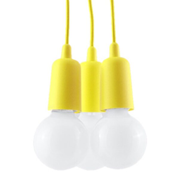 Pendant Lamp Diego 3 Yellow Uncategorized Fisherman's Lights UK