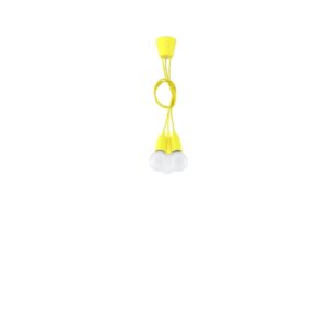 Pendant Lamp Diego 3 Yellow Uncategorized Fisherman's Lights UK