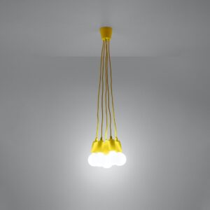 Pendant Lamp Diego 5 Yellow Uncategorized Fisherman's Lights UK