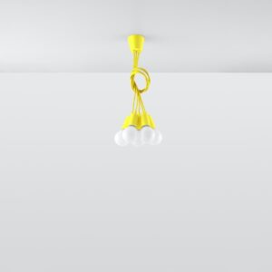 Pendant Lamp Diego 5 Yellow Uncategorized Fisherman's Lights UK