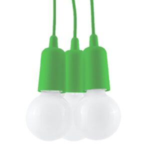 Pendant Lamp Diego 3 Green Uncategorized Fisherman's Lights UK