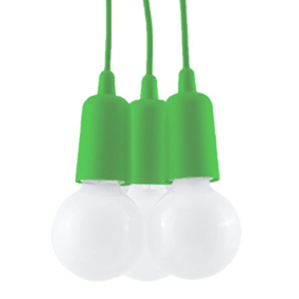 Pendant Lamp Diego 3 Green Uncategorized Fisherman's Lights UK