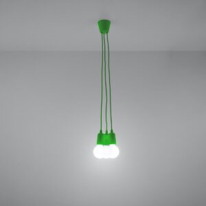 Pendant Lamp Diego 3 Green Uncategorized Fisherman's Lights UK