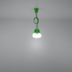Pendant Lamp Diego 3 Green Uncategorized Fisherman's Lights UK