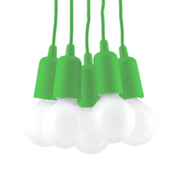 Pendant Lamp Diego 5 Green Uncategorized Fisherman's Lights UK