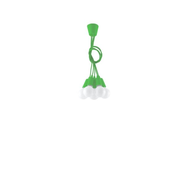 Pendant Lamp Diego 5 Green Uncategorized Fisherman's Lights UK