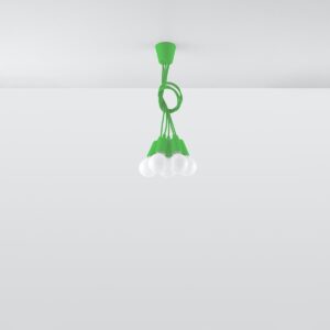 Pendant Lamp Diego 5 Green Uncategorized Fisherman's Lights UK