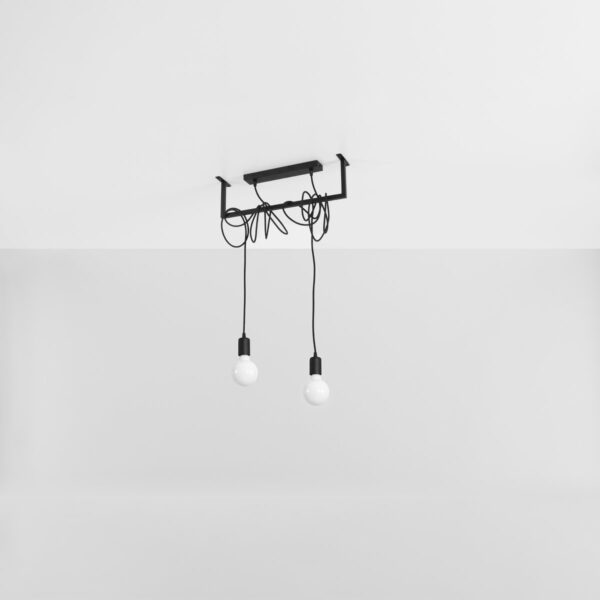 Chandelier Salamanca 2 Black Uncategorized Fisherman's Lights UK