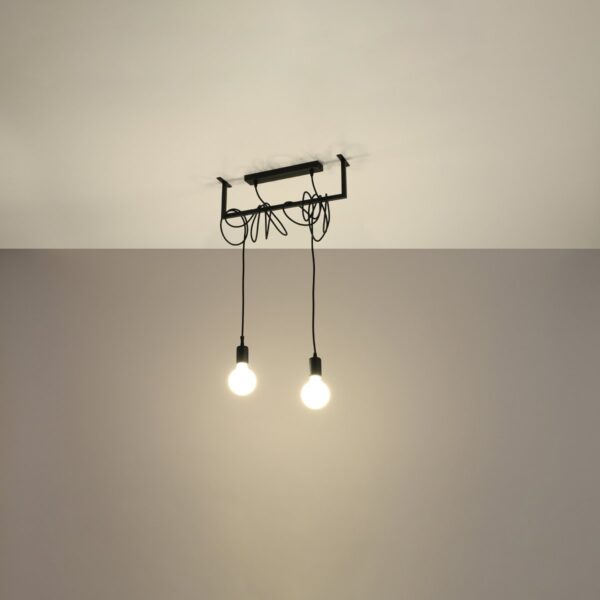Chandelier Salamanca 2 Black Uncategorized Fisherman's Lights UK