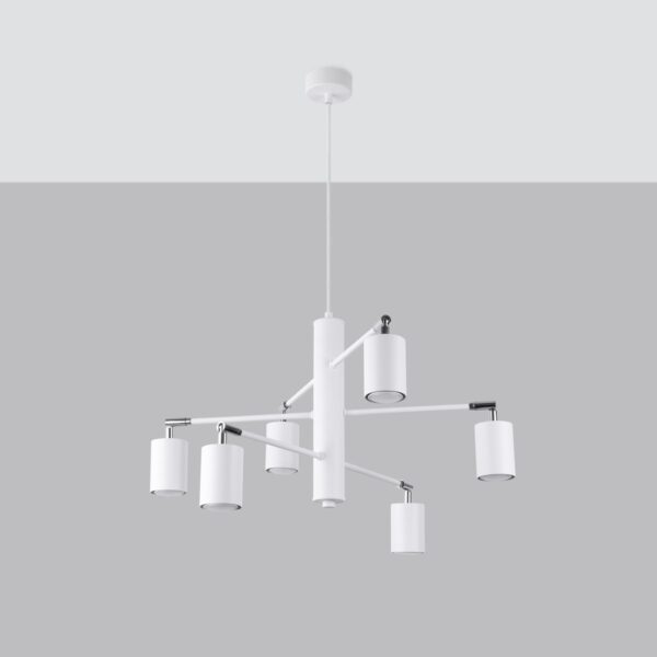 Chandelier Lemmi 6 White Uncategorized Fisherman's Lights UK