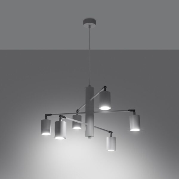 Chandelier Lemmi 6 White Uncategorized Fisherman's Lights UK