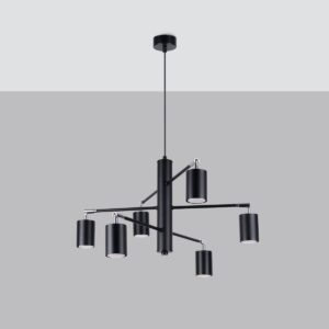 Chandelier Lemmi 6 Black Uncategorized Fisherman's Lights UK