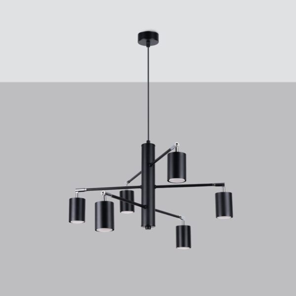 Chandelier Lemmi 6 Black Uncategorized Fisherman's Lights UK