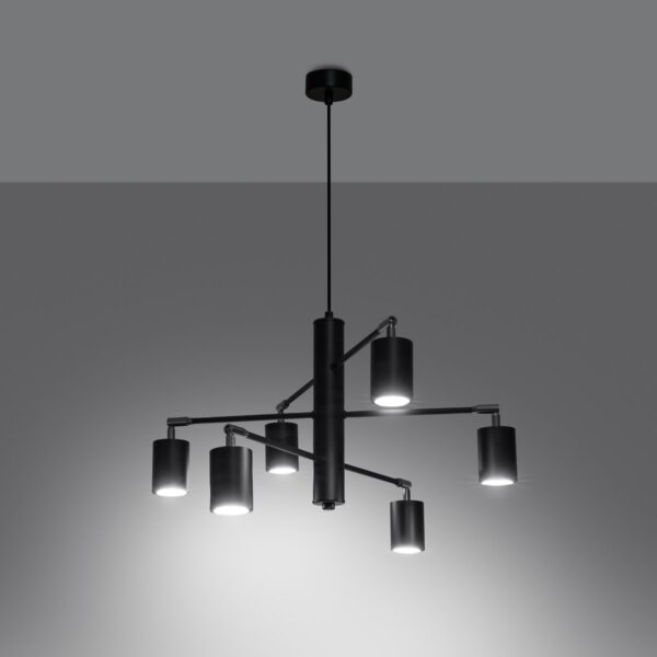Chandelier Lemmi 6 Black Uncategorized Fisherman's Lights UK