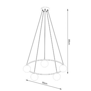 Chandelier Yoli 5 Farm House Lighting Fisherman's Lights UK