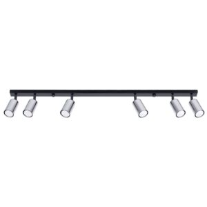 Ceiling Lamp Winx 6l Black / Chrome Farm House Lighting Fisherman's Lights UK