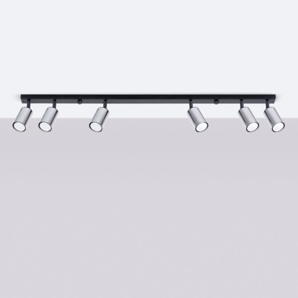 Ceiling Lamp Winx 6l Black / Chrome Farm House Lighting Fisherman's Lights UK