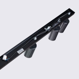 Ceiling Lamp Winx 6l Black / Chrome Farm House Lighting Fisherman's Lights UK