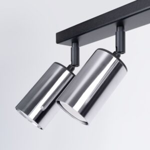 Ceiling Lamp Winx 6l Black / Chrome Farm House Lighting Fisherman's Lights UK