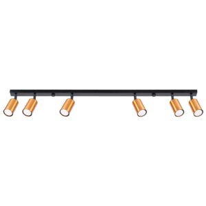 Ceiling Lamp Winx 6l Black / Copper Farm House Lighting Fisherman's Lights UK