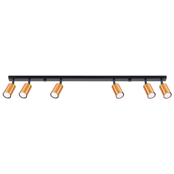 Ceiling Lamp Winx 6l Black / Copper Farm House Lighting Fisherman's Lights UK