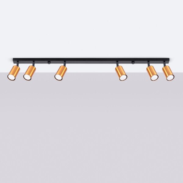 Ceiling Lamp Winx 6l Black / Copper Farm House Lighting Fisherman's Lights UK