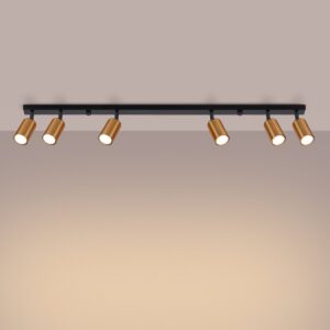 Ceiling Lamp Winx 6l Black / Copper Farm House Lighting Fisherman's Lights UK