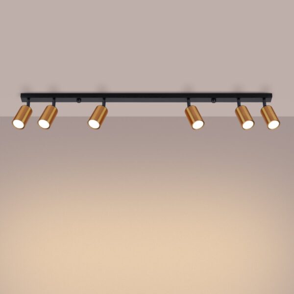 Ceiling Lamp Winx 6l Black / Copper Farm House Lighting Fisherman's Lights UK