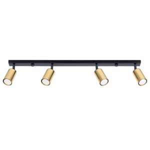 Ceiling Lamp Winx 4l Black / Gold Farm House Lighting Fisherman's Lights UK