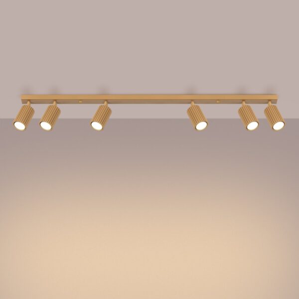 Ceiling Lamp Karbon 6l Gold Farm House Lighting Fisherman's Lights UK