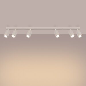 Pendant Lamp Karbon 6 Light Track Ivory Farm House Lighting Fisherman's Lights UK