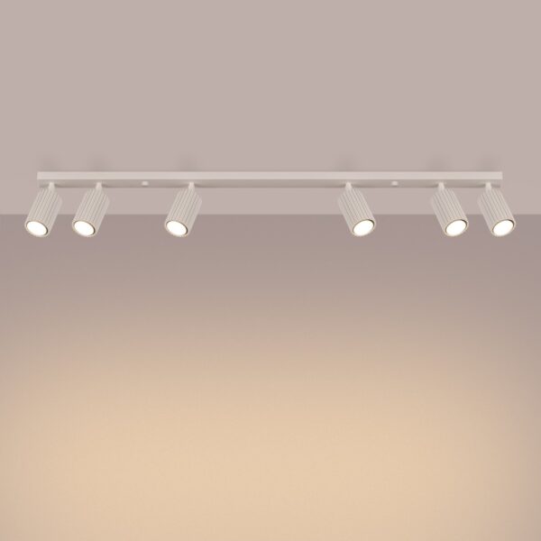 Pendant Lamp Karbon 6 Light Track Ivory Farm House Lighting Fisherman's Lights UK